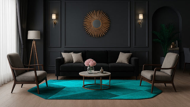 Transformative Teal: The 2026 Color Trend in Rugs and Interiors