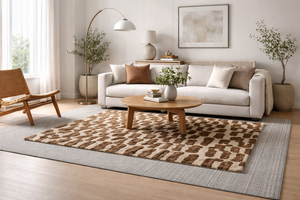 Layering Rugs: Flatweave with Hand-Tufted Rugs