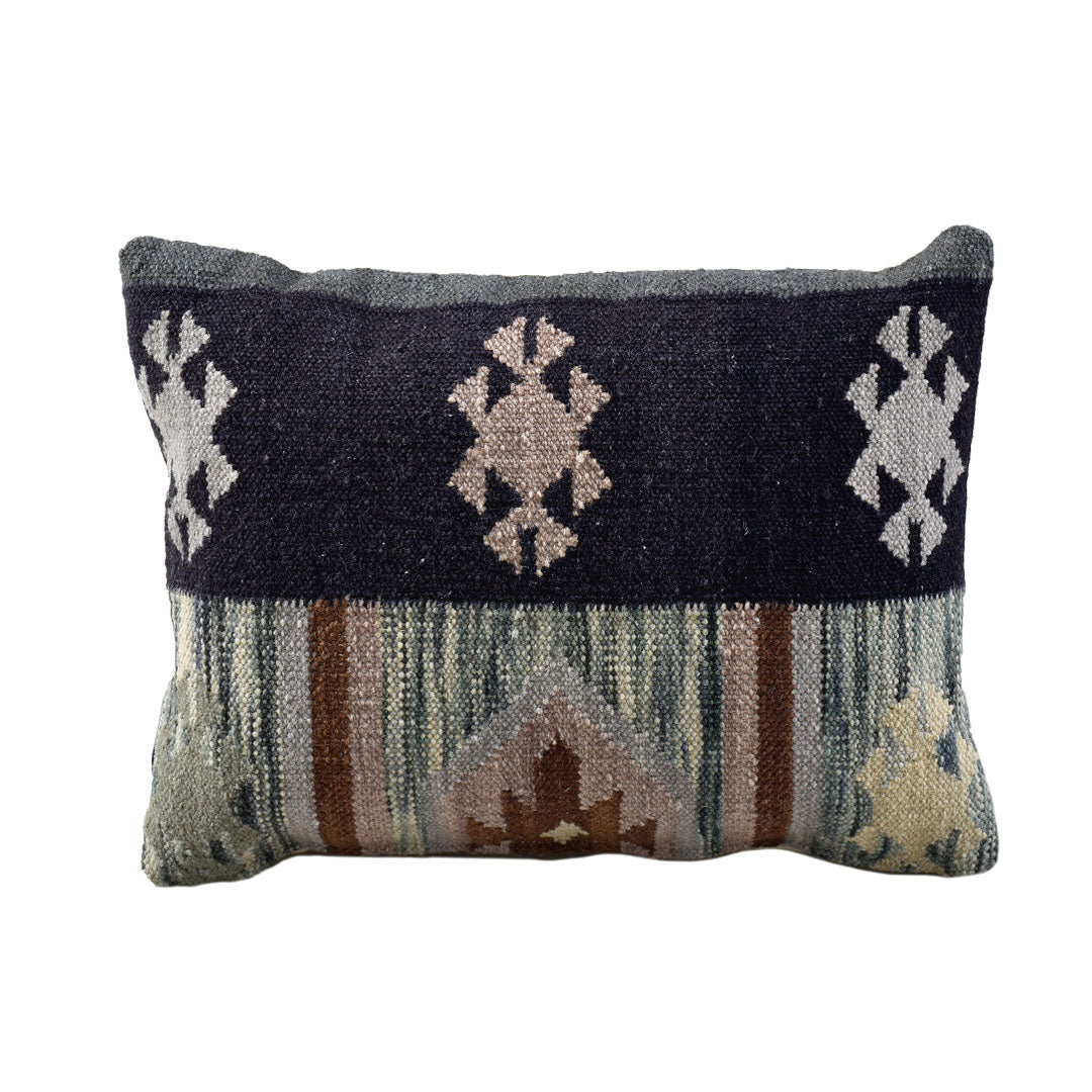 Nordic Tribal Wool Pillow