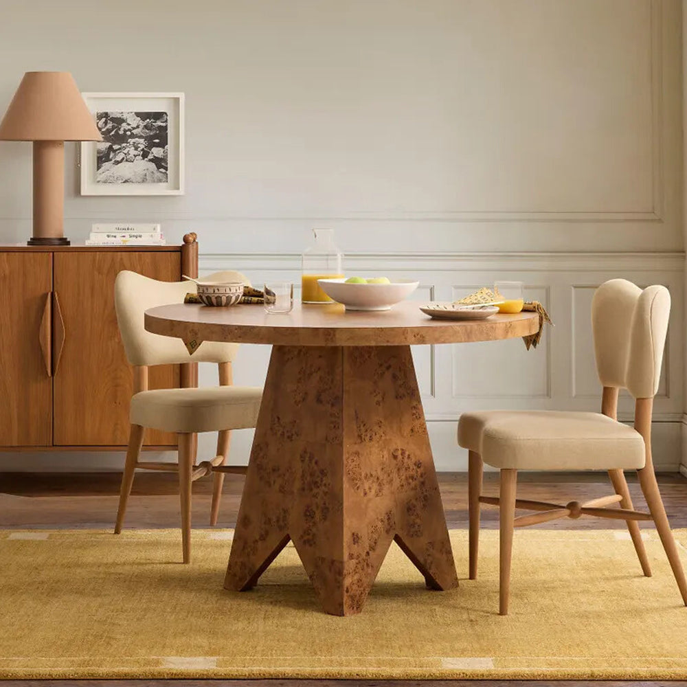 Midcentury mustured modern rug