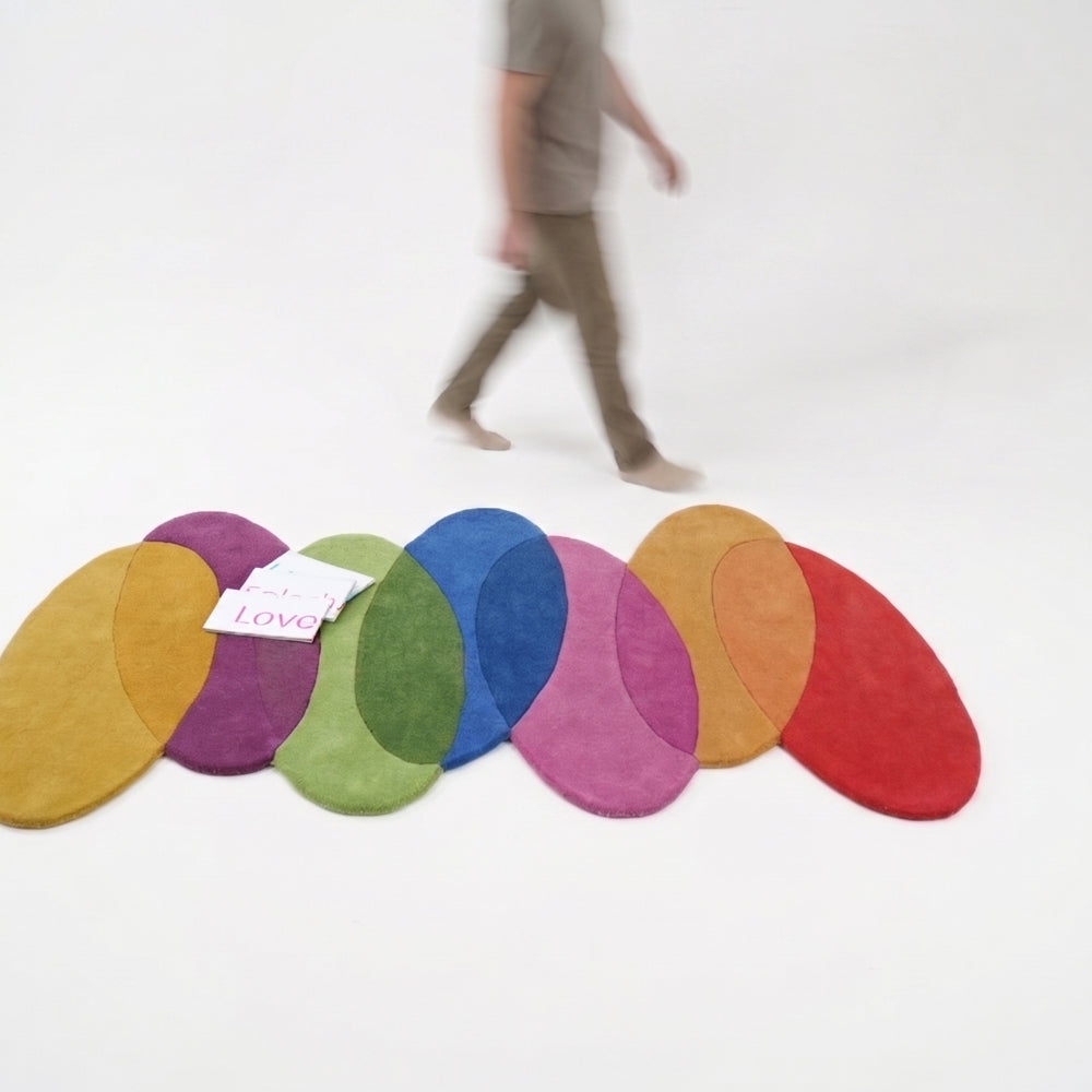 Chromatic Flow Wool Rug