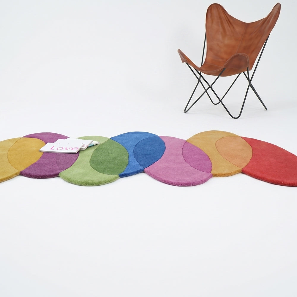 Chromatic Flow Wool Rug