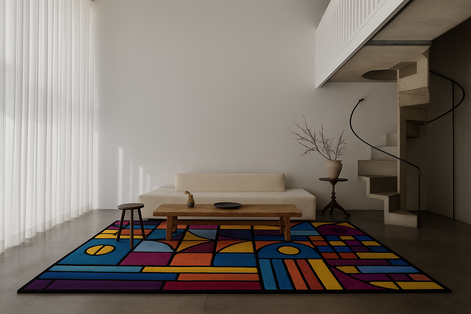 Chromatic Chaos Rug