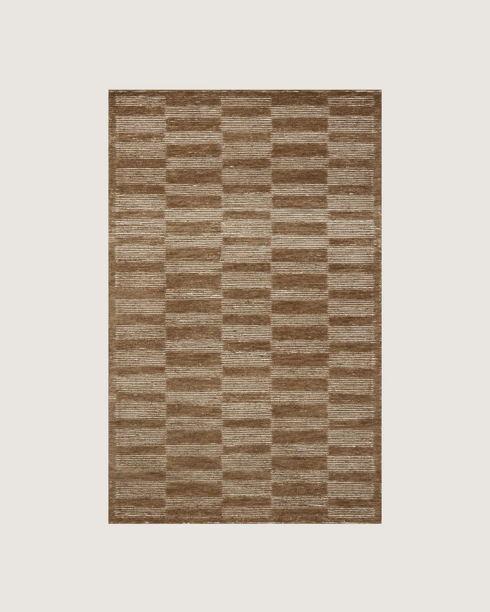 Full image of Rustic Checkered Rug with bold checkered style.