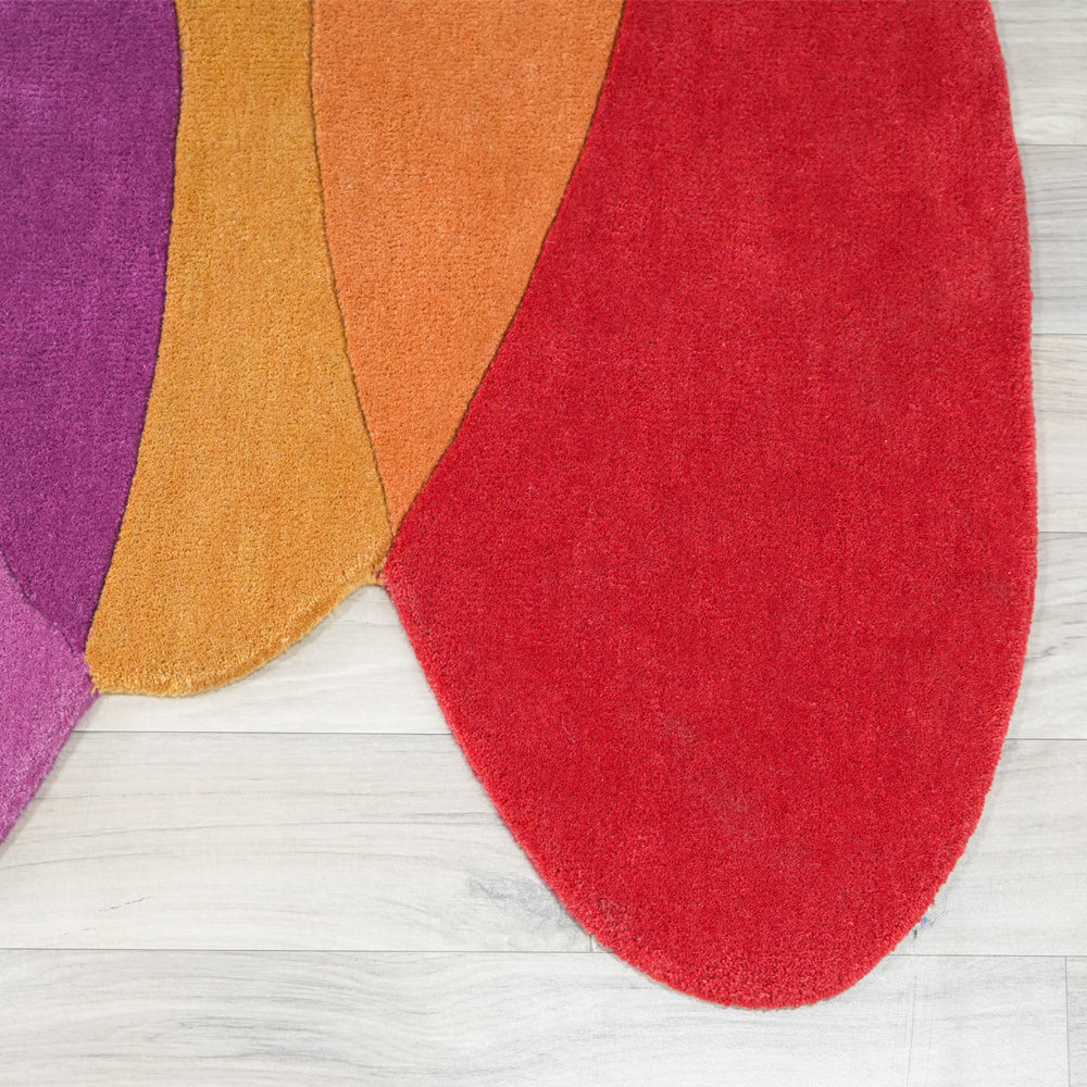Chromatic Flow Wool Rug