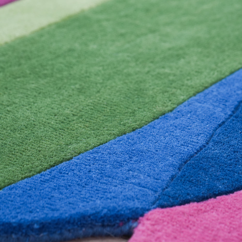 Chromatic Flow Wool Rug