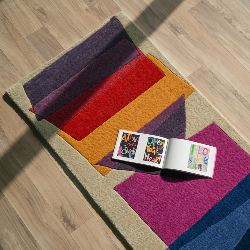 Color Block Runner Rug