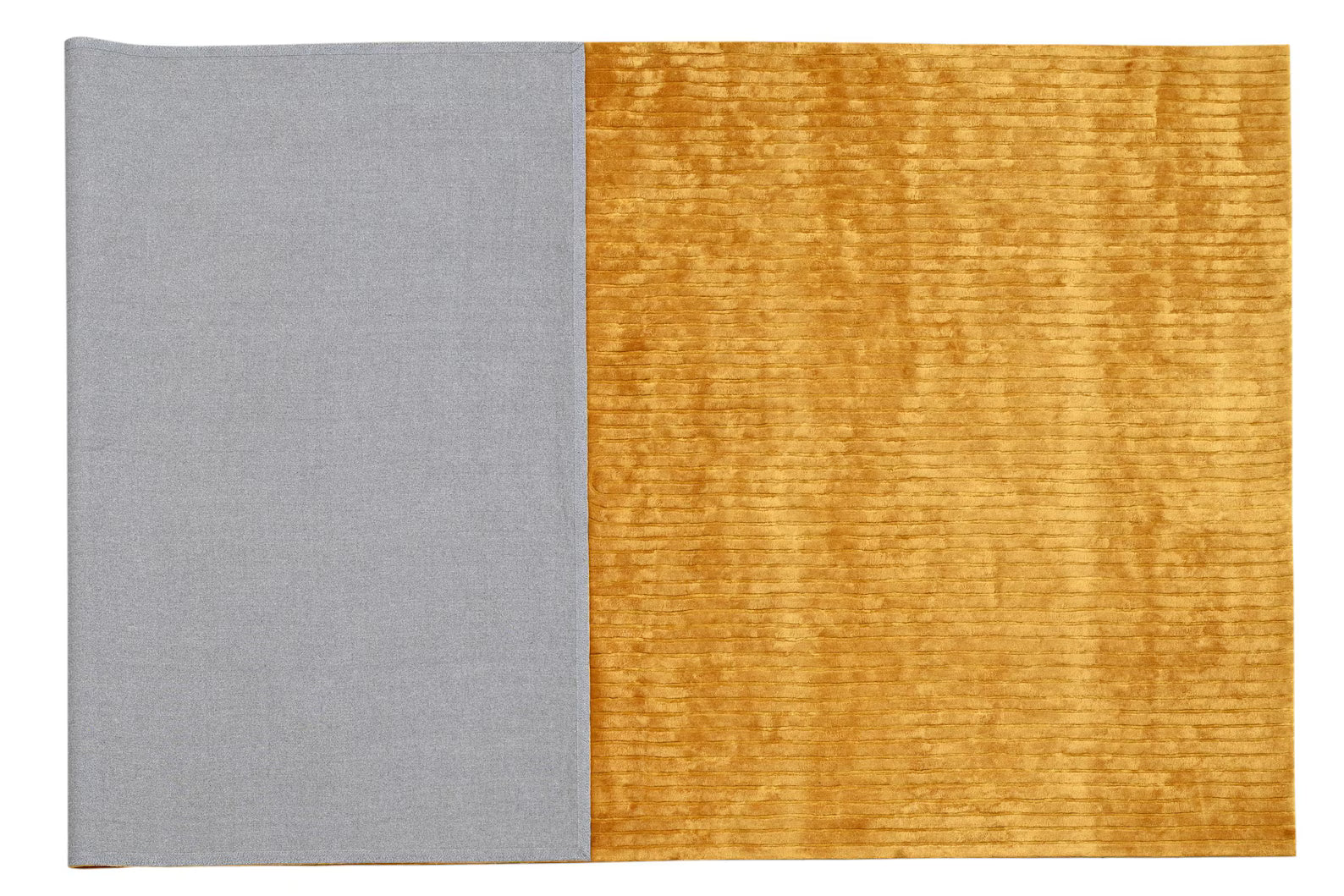Rolled view of Walkin Wardrobe Rug, showcasing durability and texture.