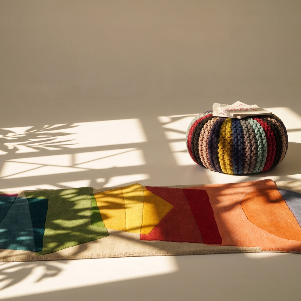 Color Block Runner Rug