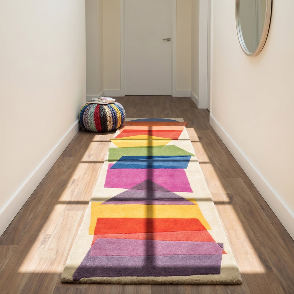 Color Block Runner Rug