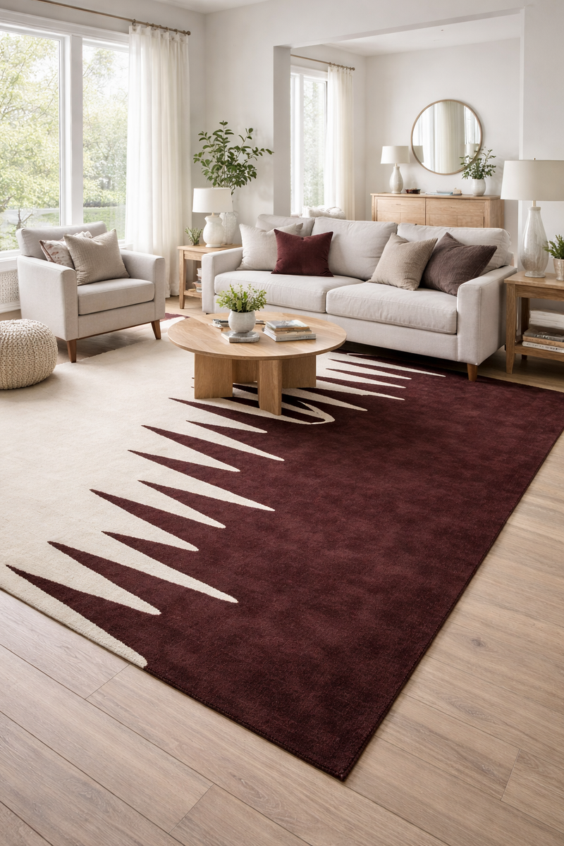 Dotflow Rug Fluid Contrast Flow Rug – Decordec
