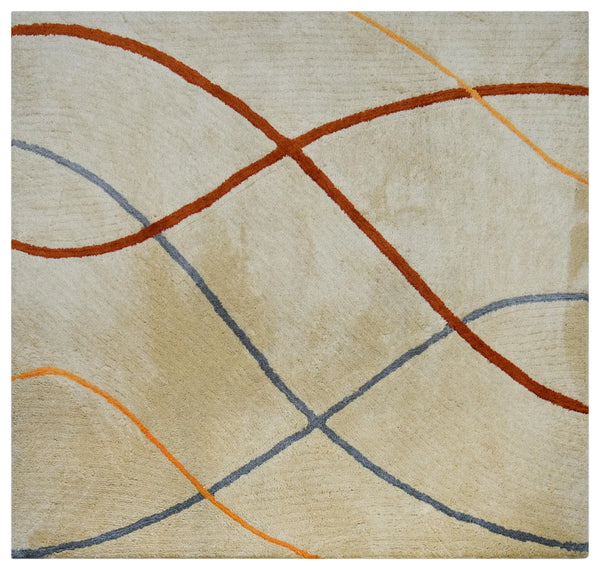 Full view of Dreamliner Art Rug