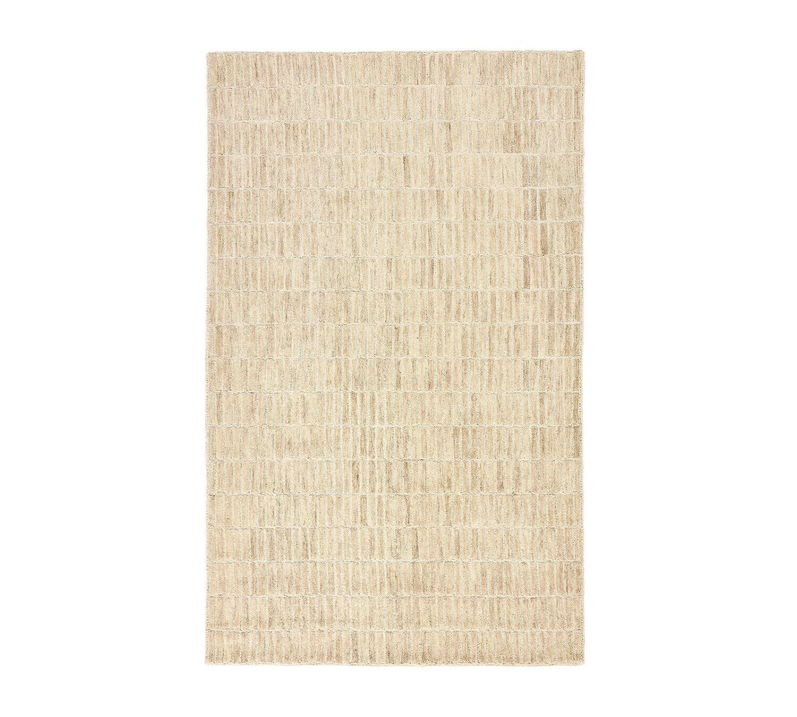 Neutral beige swatch paired with Ocean Breeze Rug sample