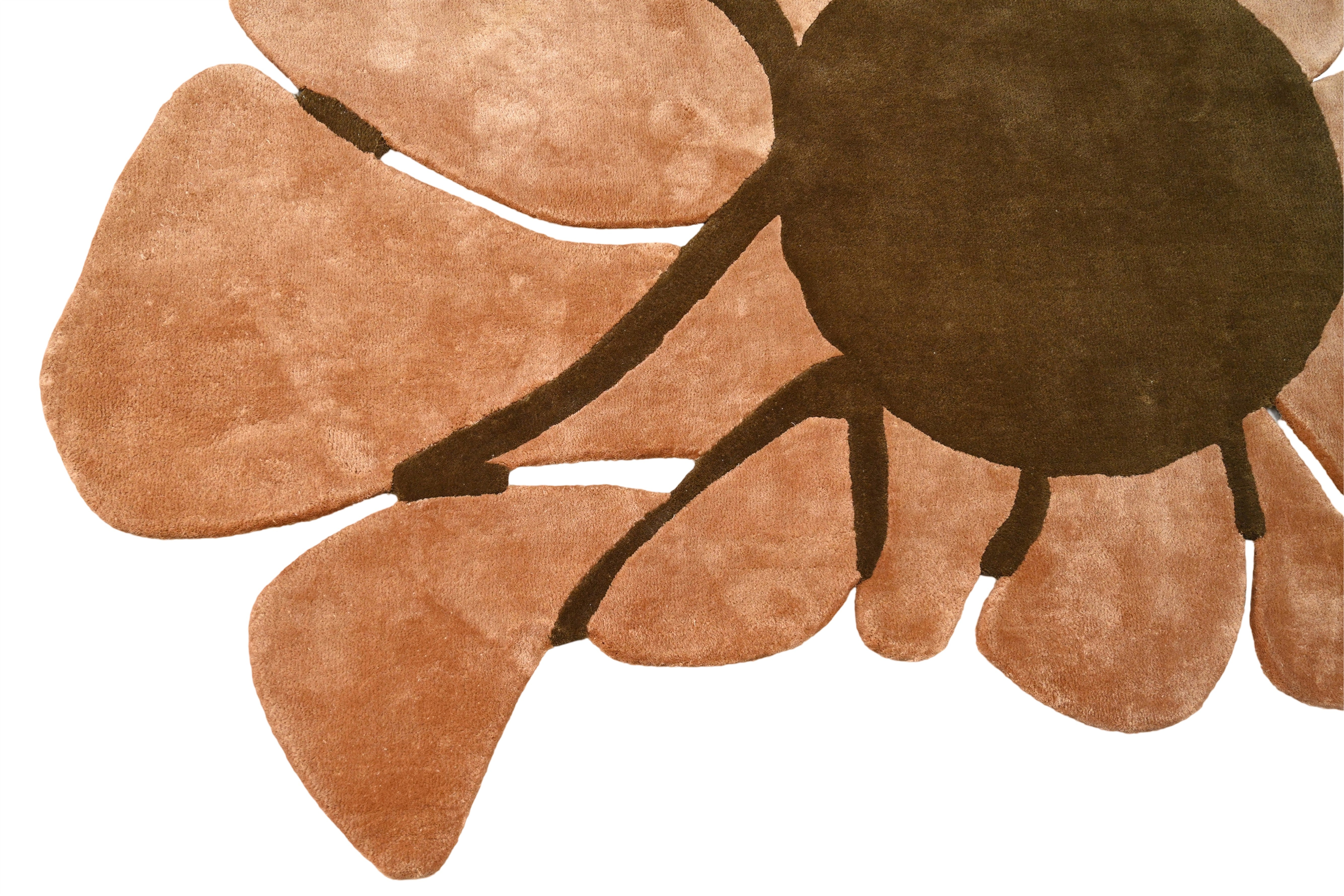 Unique floral-inspired form showing abstract petals.