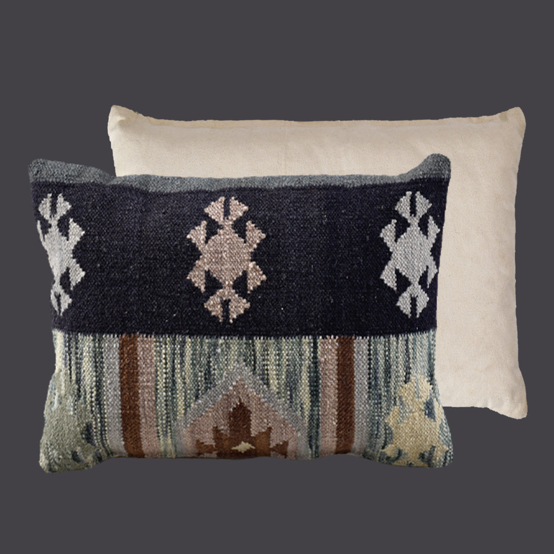 Nordic Tribal Wool Pillow
