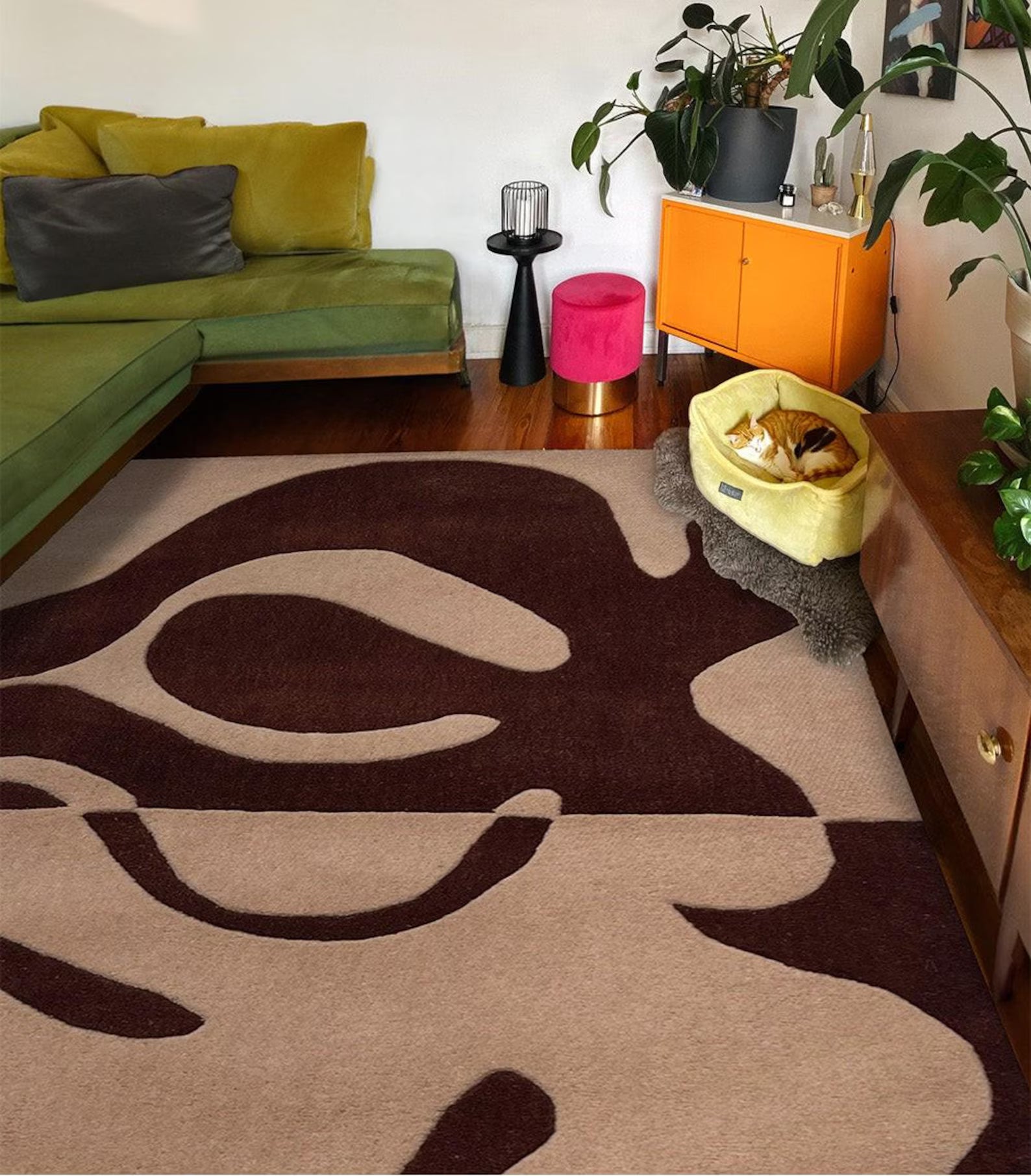 Overhead lifestyle scene showcasing the soft dual-tone contours in natural light.