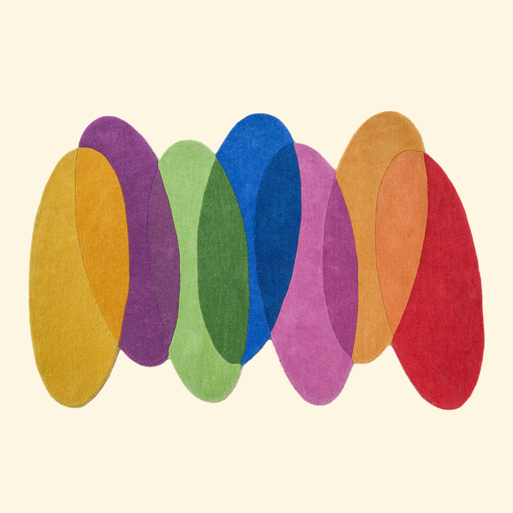Chromatic Flow Wool Rug