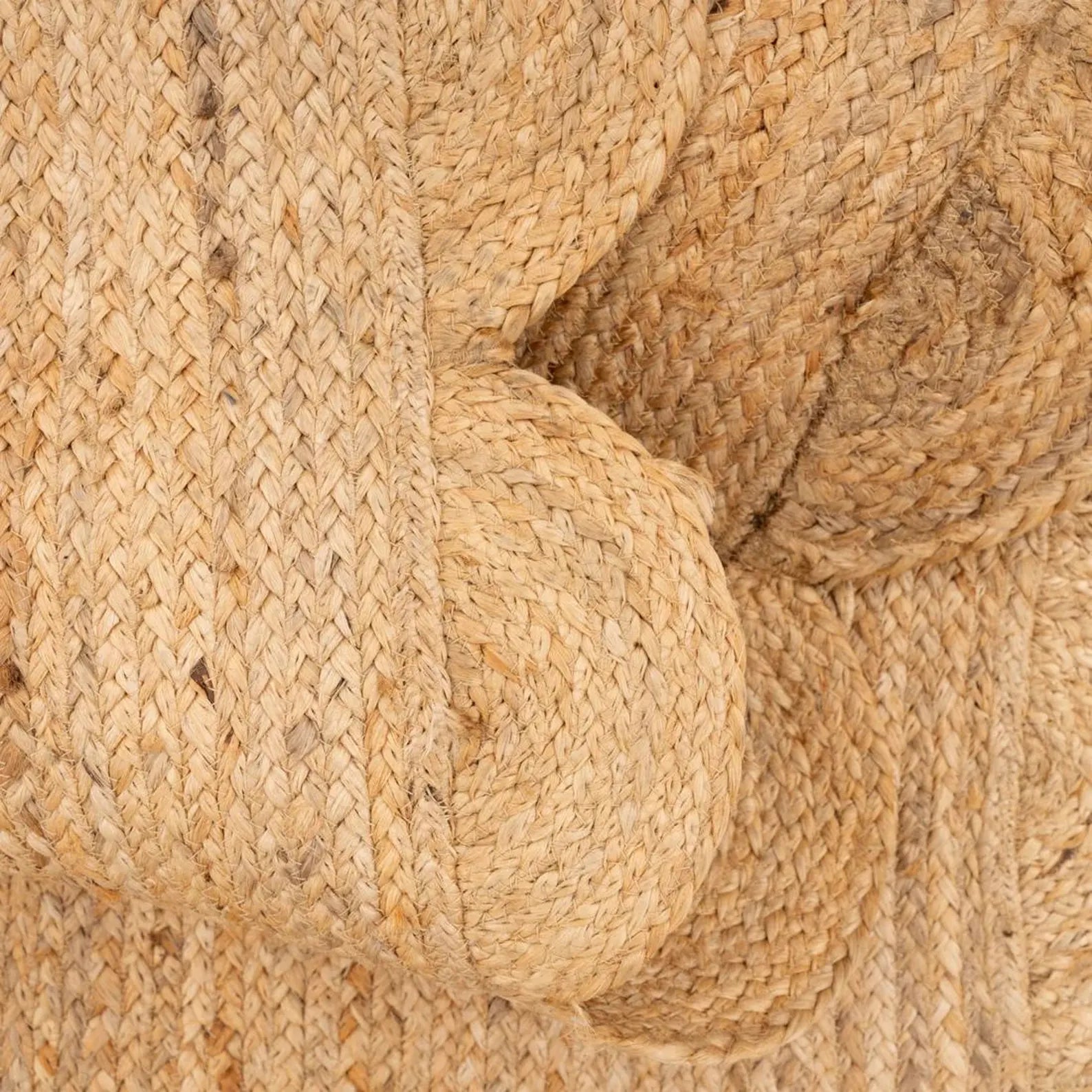 Golden Harvest Rug folded view showing flexibility and durable handwoven structure