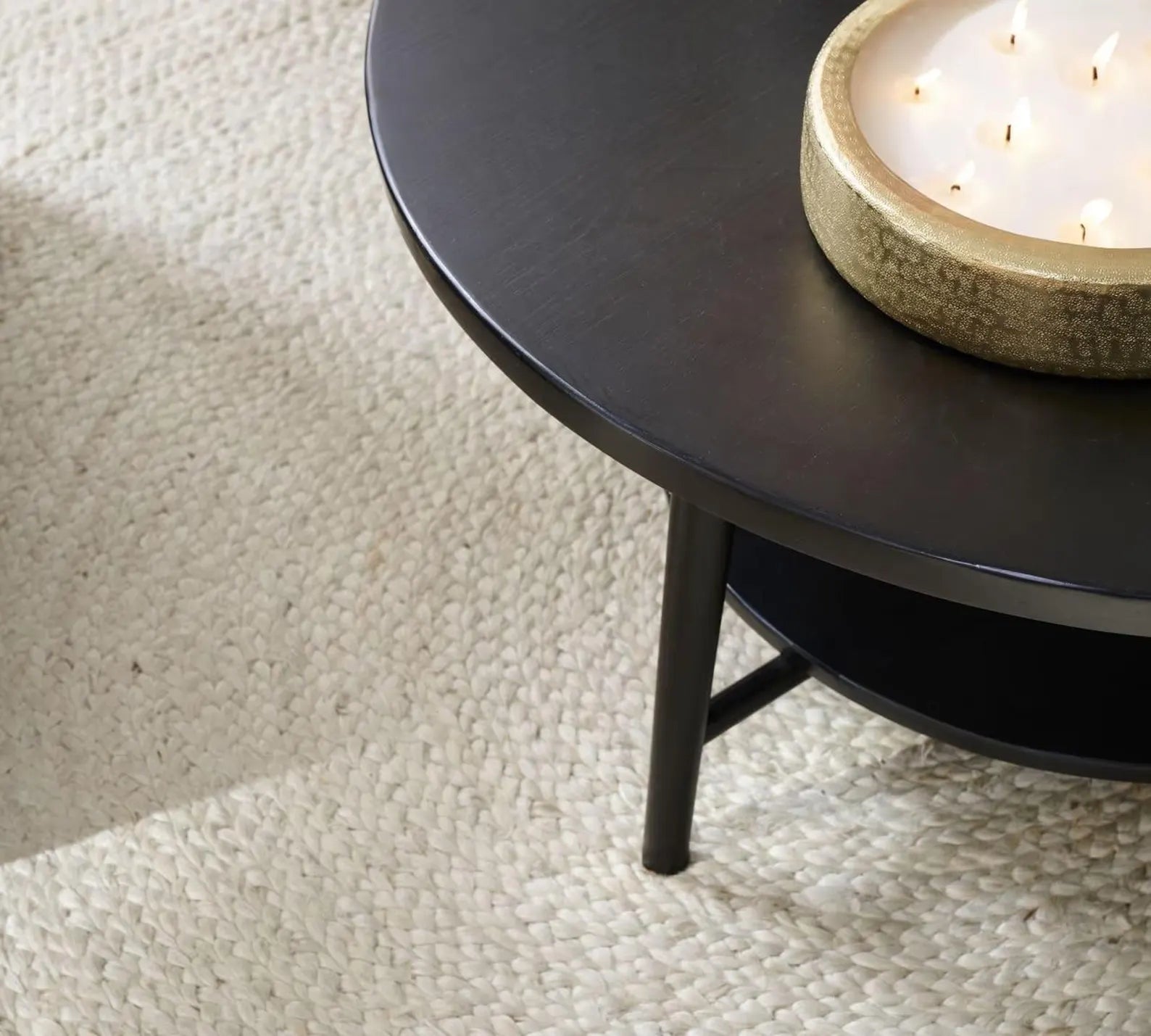 Ivory Jute Round Rug