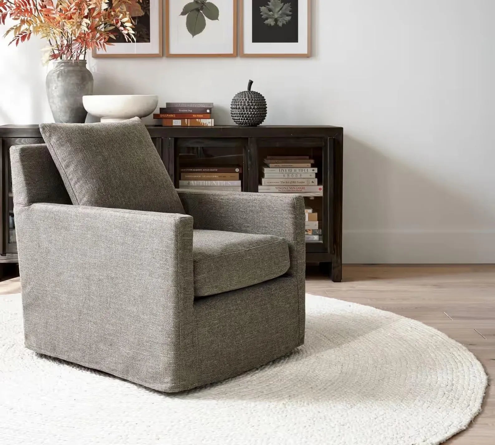 Ivory Jute Round Rug