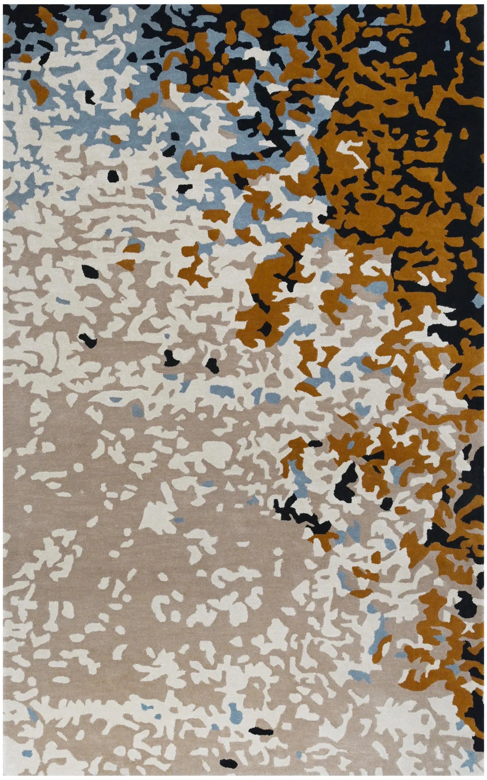 Abstract Distressed Rug