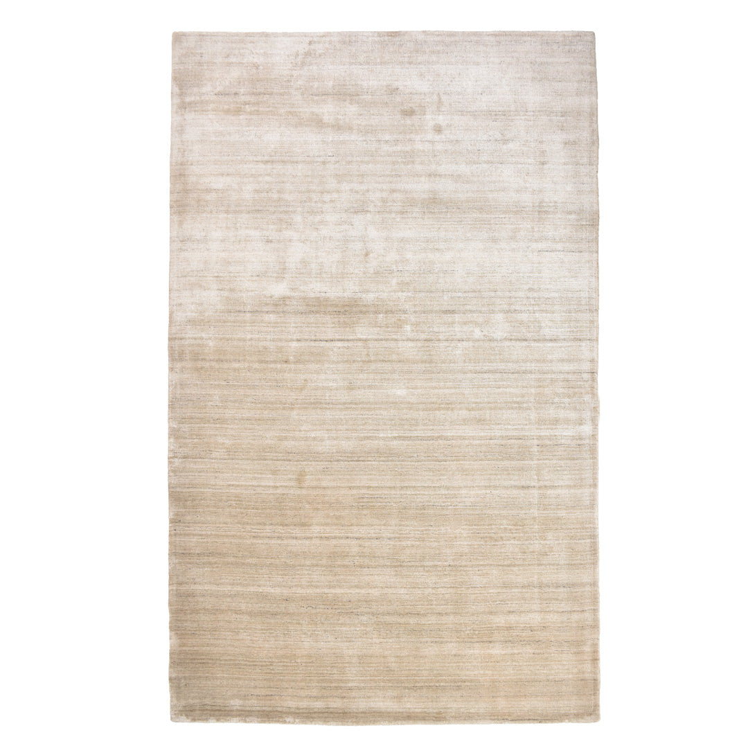 sand dune handloom textured rug top angle view